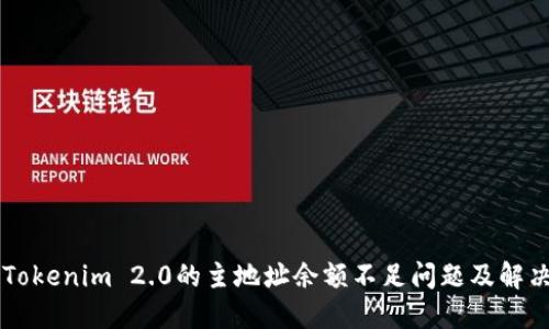 了解Tokenim 2.0的主地址余额不足问题及解决方案