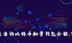 如何快速查询比特币批量